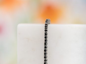 Black Diamond Tennis Bracelet
