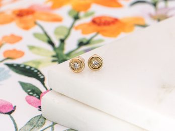 Diamond bead studs