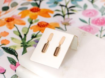Smoky Glow Stud Drop