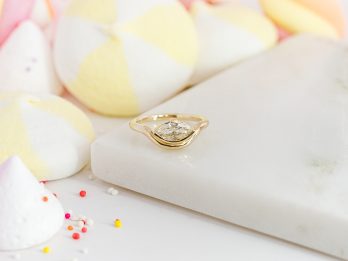 Fudge - Marquise Shaped Lab Diamond Pinky Ring