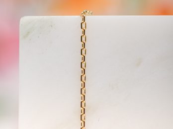 Diamond-cut Anchor bracelet
