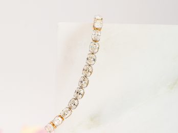 Sugar Buttons - Natural Old Mine Cut Diamond Tennis Bracelet