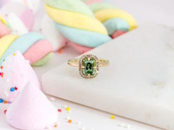 Sugar Kiss - Green Tourmaline Halo
