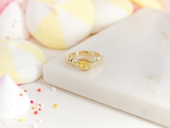 Truffle - Yellow Sapphire Band