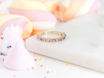 Watermelon Sugar - Pink & Purple Baguette Band