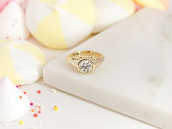 Candy Clouds - Round Lab Diamond