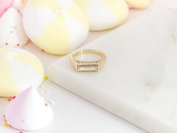 Grape Soda - Pinky Baguette Ring - Friendship Ring